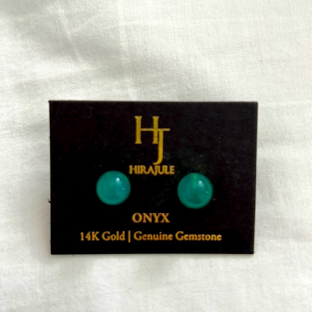 Onyx earrings. Never worn